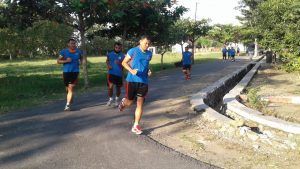 Jaga Kesehatan dan Stamina, Anggota Kodim 0718/Pati Lari Aerobik