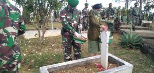 HUT Kodam XII/Tpr ke-62, Kodim Singkawang Ziarah  di Taman Makam Pahlawan Bambu Runcing