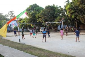 Main Volly, Cara Anggota Satgas TMMD Hilangkan Rasa Jenuh