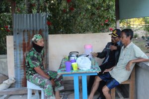 Komsos Satgas TMMD Kodim Ketapang Menyentuh Hati Masyarakat Beringin Rayo