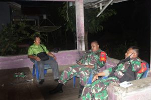 Dansatgas Anjangsana ke Rumah Kades Danti, Bengkayang