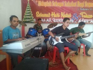 Main Musik Bareng, Anggota Satgas TMMD Rangkul Warga