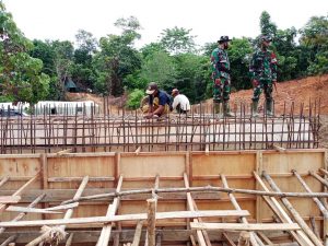 Pengerjaan Box Culvert Ditinjau Langsung Dansatgas TMMD Kodim Aceh Barat