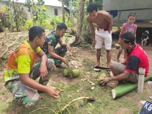Satgas TMMD Kodim Ketapang Kemanunggaln Lahirkan Persaudaraan