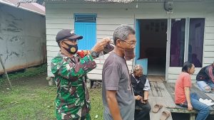 Babinsa Beringin Rayo Lanjutkan Sosialisasi Covid-19 kepada Warga