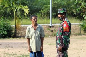 Danramil Tumbang Titi Cek Hasil Fisik TMMD Kodim Ketapang