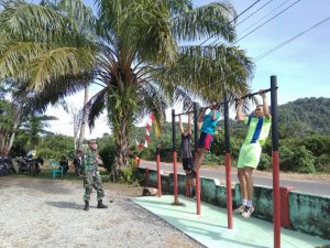 Kembali dari TMMD, Babinsa Lakukan Pembinaan Fisih bagi Calon Prajurit