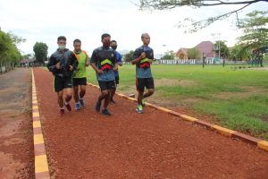 Personel Kodim Ketapang Jaga Kebugaran Usai Program TMMD