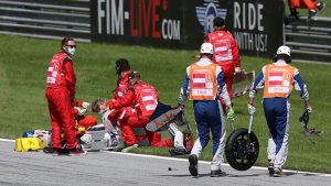 Moto2 GP Austria, Hafizh Syahrin : Saya Beruntung Lolos dari Kecelakaan Itu