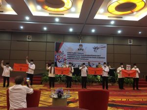 KPU Sumbar Tetapkan Nomor Urut Paslon Cagub dan Cawagub Sumbar