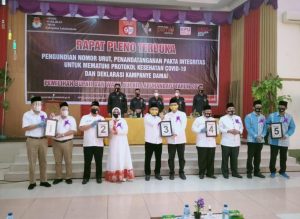 KPU Labuhanbatu Gelar Pengundian No Urut Paslon Bupati dan Wakil Bupati