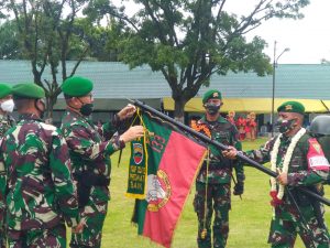 Tuntas Selesaikan Satgas Pamtas RI – Malaysia, 450 Personil Batalyon 133/ YS di Sambut Pangdam 1/ BB