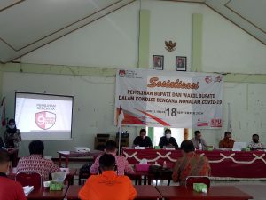 KPU Sekadau Gelar Sosialisasi, Peserta Pilkada Harus Komitmen Patuhi Protokol Kesehatan