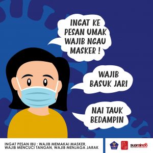 [INFOGRAFIS] Ingat Pesan Umak, Patuhi Prokes dengan Cara 3 M