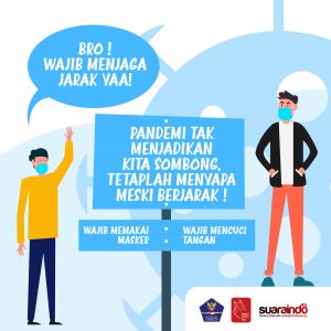 [INFOGRAFIS] Bro…Wajib Pake Masker, Jaga Jarak dan Mencuci Tangan Ya