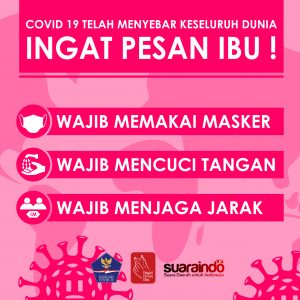 [INFOGRAFIS]  Covid-19 Terus Penyebar, Ingat Pesan Ibu Patuhi Prokes
