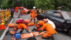 Sar Gelar Latihan Penanganan Kecelakaan Jalan Raya di Padang Panjang