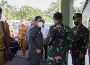 Pjs Bupati Labuhanbatu disambut Hangat Dandim saat Berkunjung ke Makodim 0209
