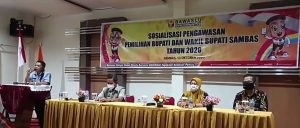 Bawaslu Sambas Sosialisasi Pengawasan Pilkada dalam Masa Pandemi