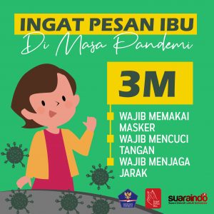 [INFOGRAFIS] Ingat Pesan Ibu di Masa Pandemi dengan 3 M