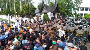 Demo Tolak Omnibuslaw di Sumbar Berlangsung Kondusif