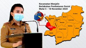 Kasus Covid-19 Meningkat, Bupati Landak Berlakukan Pembatasan Sosial di Kecamatan Menjalin