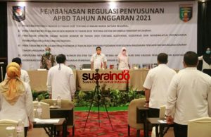 Pemprov Lampung, Bahas Regulasi Penyusunan APBD 2021