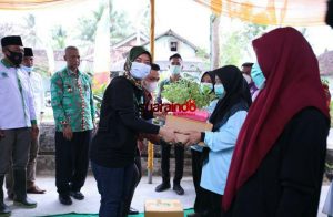 Wagub Lampung, Serahkan Pupuk dan Bibit, Ini Kata Nunik