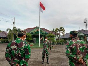 Tetap Tekankan Prokes 3M di Apel Perdana Kodim 0713 Brebes Tahun 2021