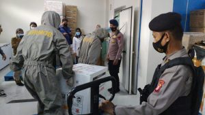 Polda Kalteng Kawal Pendistribusian Vaksin Covid-19