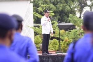 Pimpin Apel Peningkatan Kedisiplinan Pegawai, Ini Pesan Bupati Way Kanan