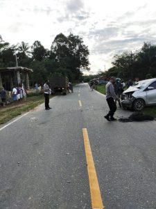 Kecelakaan Beruntun di Desa Sidas Libatkan Dua Mobil dan Satu Sepeda Motor