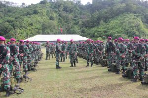 160 Personel Gabungan Brigif 4Mar/BS di Tugaskan ke Mabes TNI