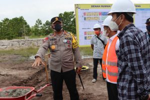 Kapolda Kalteng Letak Batu Pertama Pembangunan Rusun Polda Kalteng