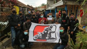 Supermoto Indonesia Jakarta Salurkan Bantuan Korban Longsor di Sumedang