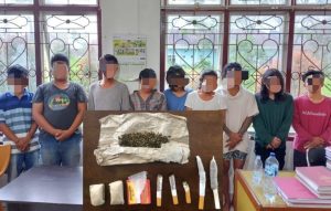 Asyik Pesta Ganja Sembilan Tersangka Diamankan Polisi, Tiga Diantaranya Mahasiswa