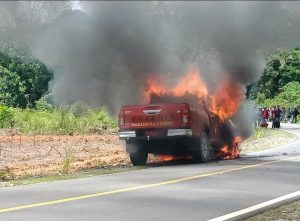 Mobil Dinas KPH Diduga Dibakar di Lokasi Ilegal Logging di Kapuas Hulu, Kalbar