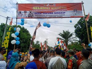 Polres Lampura Resmikan Kampung Tangguh