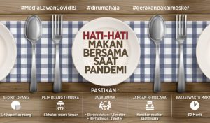 Kampanye Anti Covid-19, Hati-hati Makan Bersama