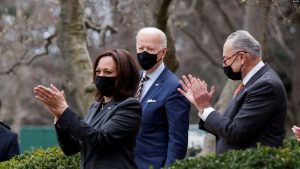 Biden dan Harris di Georgia: Kejahatan Kebencian Asia-Amerika dan Vaksin Menjadi Pusat Perhatian