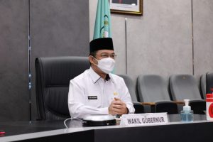 Wagub Kalbar Hadiri Rakor Nasional Penanggulangan Bencana Secara Virtual