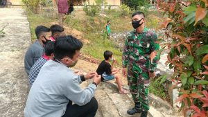 Peduli Tunas Bangsa Satgas TMMD 110/ Kodim 1201 Edukasi Penyakit Tidak Menular