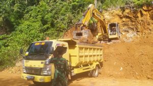 Satgas TMMD 110 Kodim 1201 Kebut Pengerjaan Sasaran Fisik