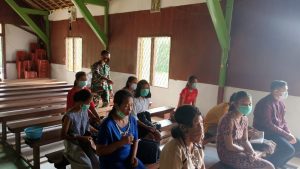 Satgas TMMD 110 Kodim 1201 Pantau Penerapan Prokes di Gereja Tolok
