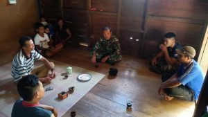 Bersama Warga, Anggota Satgas TMMD Kodim 1201 Kordinasi Pembangunan Bendungan Air Bersih