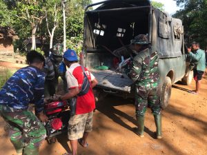 Satgas TMMD 110/Kodim 1201 Turunkan Peralatan Pekerjaan