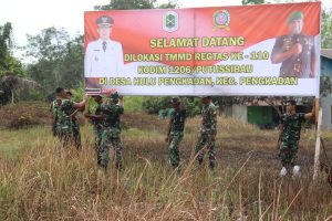 Jelang Pembukaan TMMD ke-110 , Personil Satgas TMMD Kodim 1206/PSB Terus Matangkan Persiapan