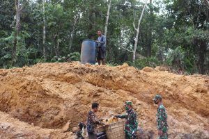 Peran Pendukung Alat Berat Di lokasi TMMD Kodim 1206/PSB