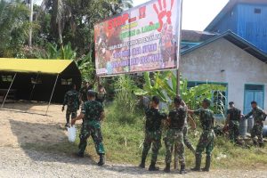 TMMD Ke-110 Juga Gelar Sosialisasi Pencegahan Covid-19 dan Karhutla