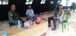 FORKOMPIMCAM Datangi Satga TMMD Kodim 1206/PSB